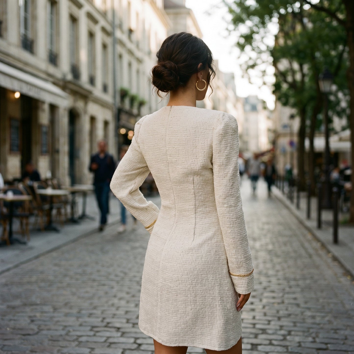 Lua - Sophisticated Elegant Tweed Mini Dress
