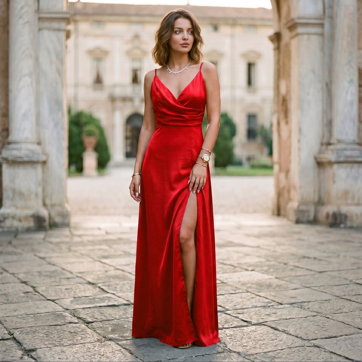 Seraphina - Elegant Black Maxi Dress for Formal Occasions
