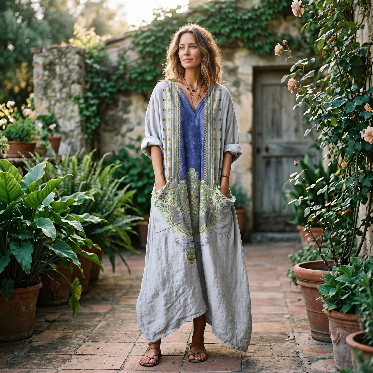 Roxana - Vibrant Bohemian Summer Dress