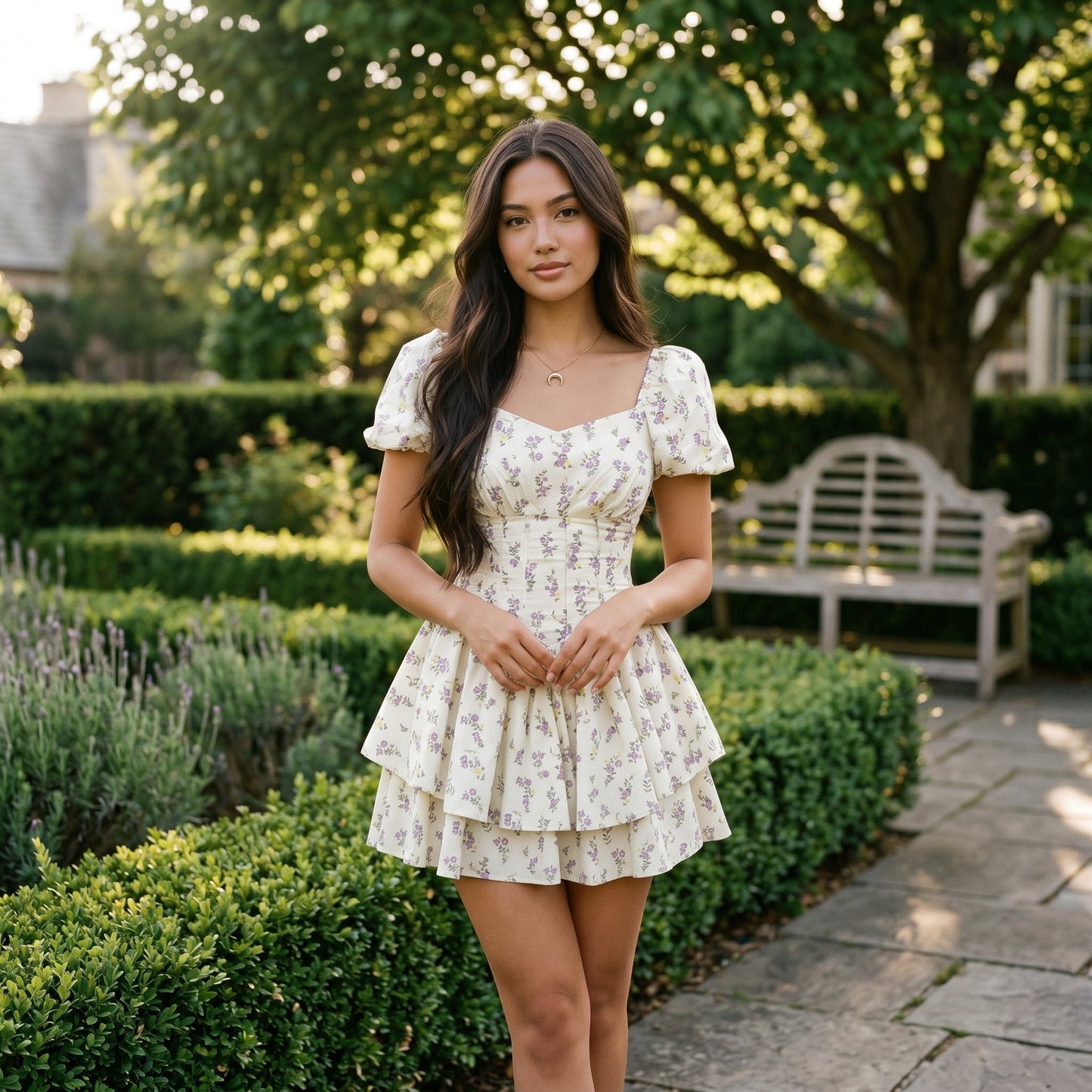 Victoria - Floral Summer Mini Dress