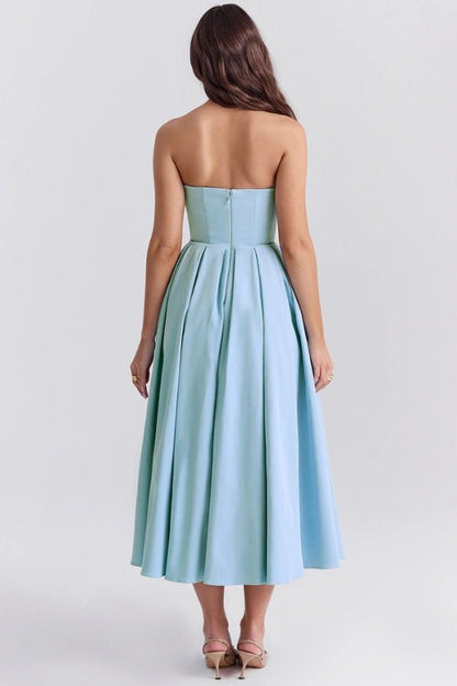Adeline - Elegant Summer Midi Dress for Wedding Guests