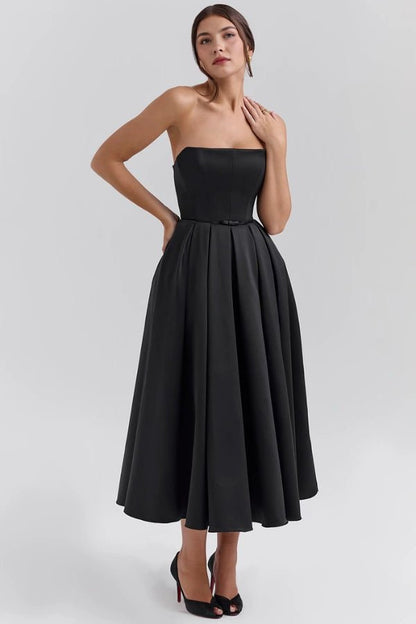 Adeline - Elegant Summer Midi Dress for Wedding Guests