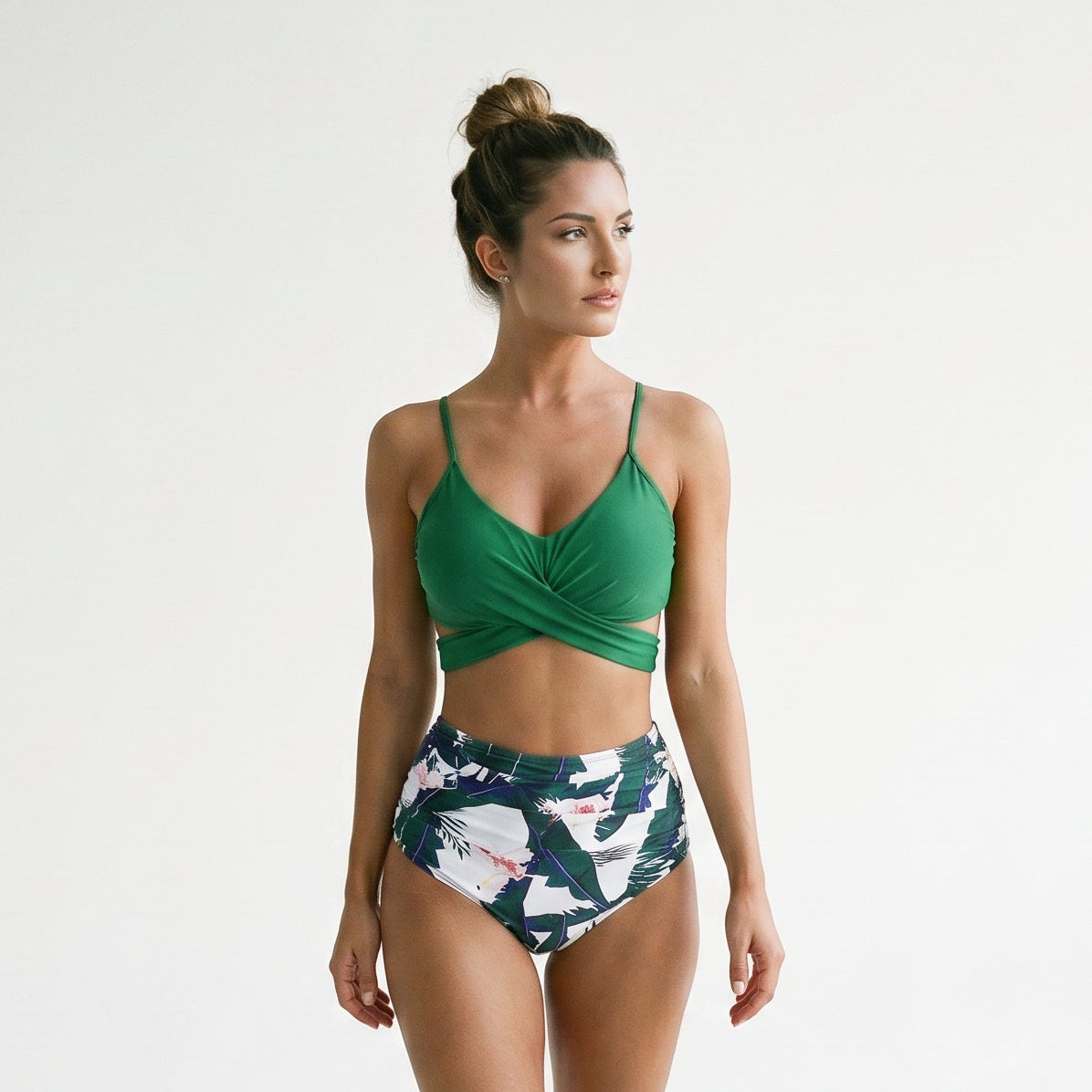 Alice - High Waisted Slim Bikini Set for Women