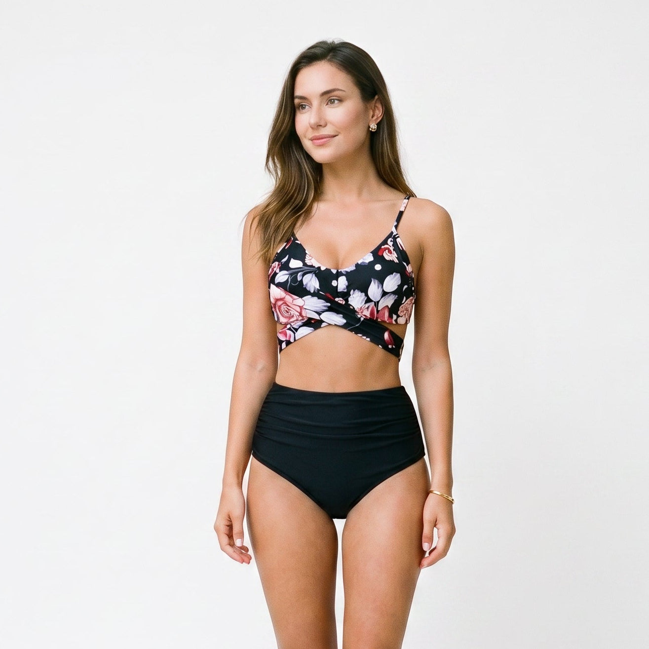 Alice - High Waisted Slim Bikini Set for Women