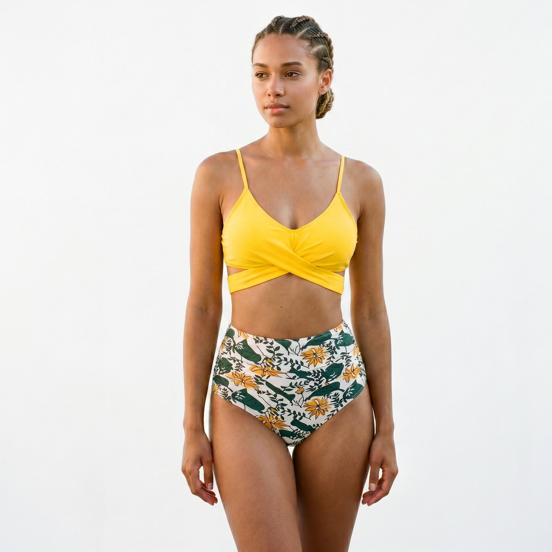 Alice - High Waisted Slim Bikini Set for Women