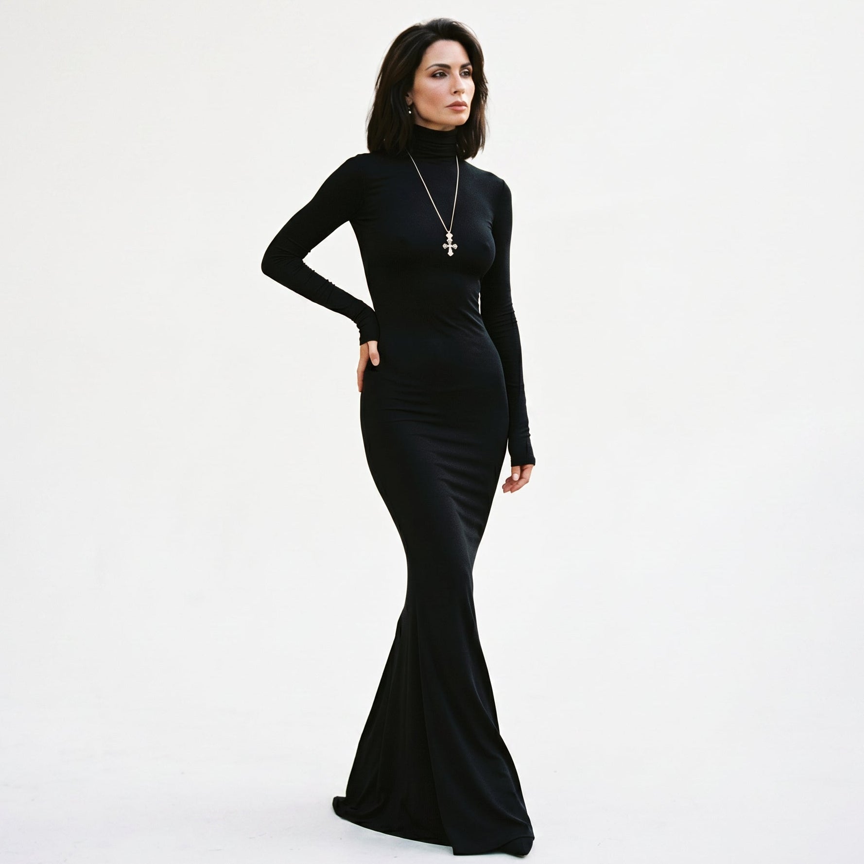 Alyssa - Elegant Long Sleeve Maxi Dress for Women