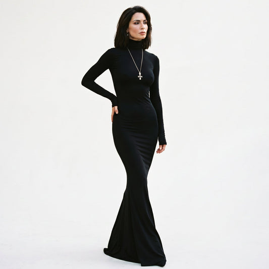 Alyssa - Elegant Long Sleeve Maxi Dress for Women