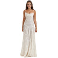 Amara - Elegant Floral Jacquard Gown for Weddings