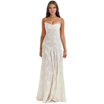 Amara - Elegant Floral Jacquard Gown for Weddings