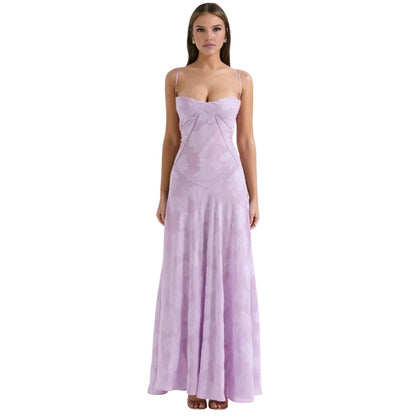 Amara - Elegant Floral Jacquard Gown for Weddings