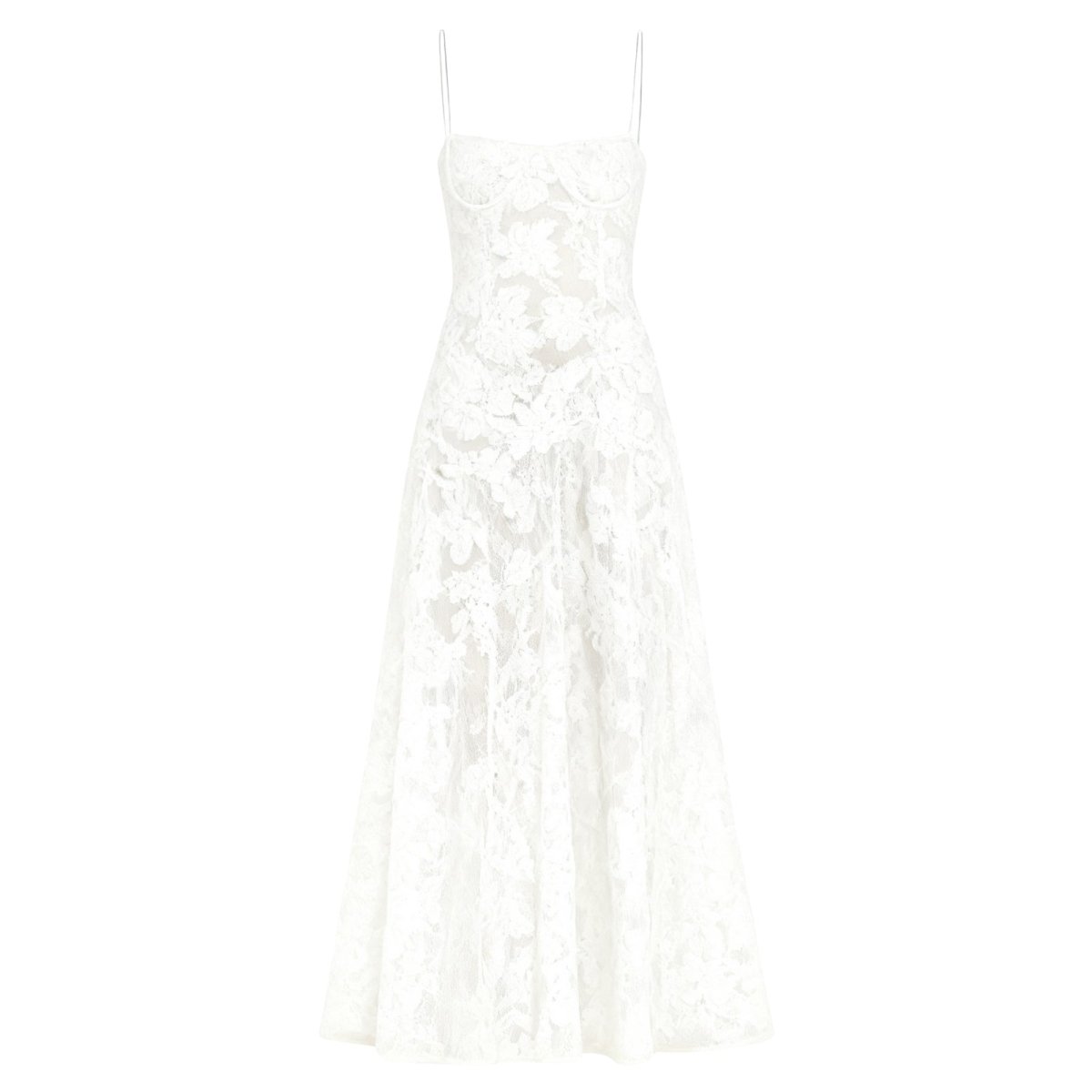 Amara - Elegant Floral Jacquard Gown for Weddings