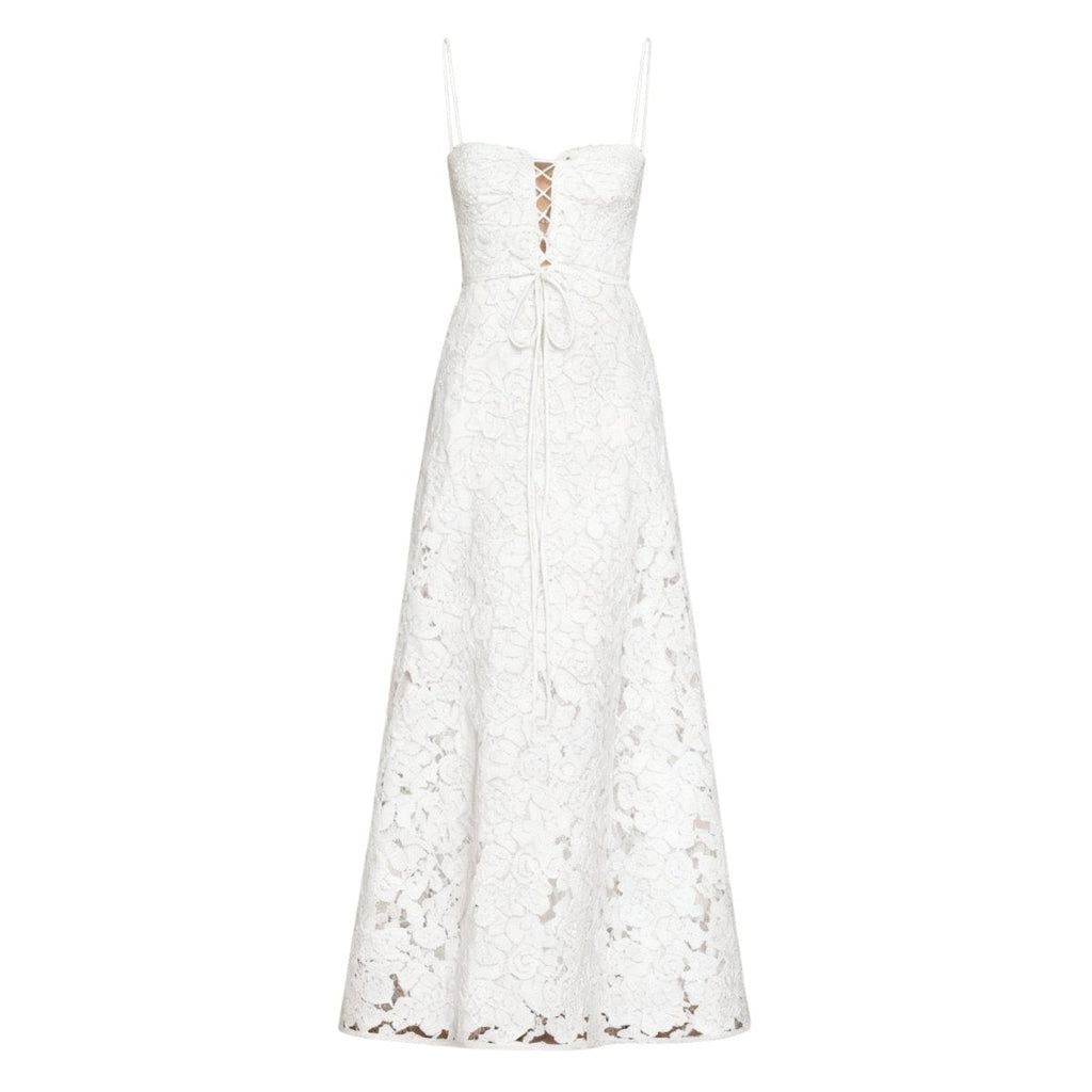 Amara - Elegant Floral Jacquard Gown for Weddings