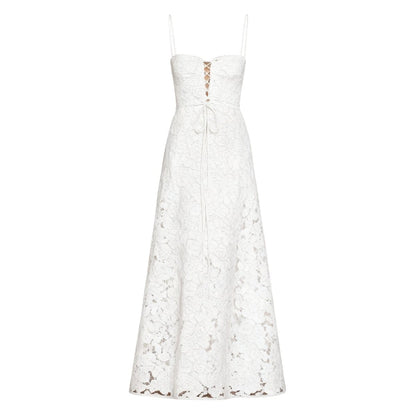Amara - Elegant Floral Jacquard Gown for Weddings
