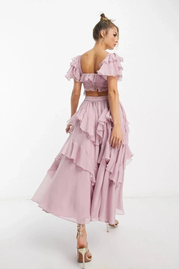 Amara - Elegant Two Piece Skirt Set for Special Occasions