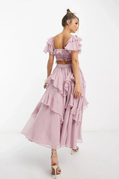 Amara - Elegant Two Piece Skirt Set for Special Occasions