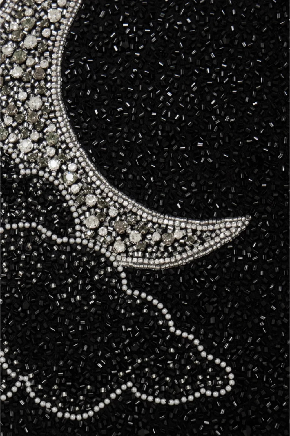 Amelia - Elegant Black Beaded Mini Dress for Weddings
