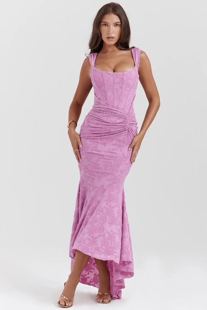 Arabella - Floral Long Sleeve Maxi Dress for Women