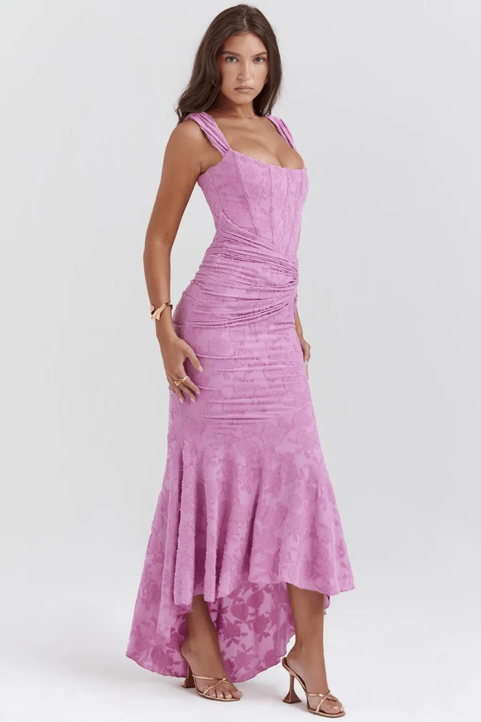 Arabella - Floral Long Sleeve Maxi Dress for Women