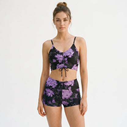 Ashlyn - Floral High Waist Bikini Swimsuit