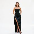 Elena - Elegant Beaded Corset Evening Maxi Dress