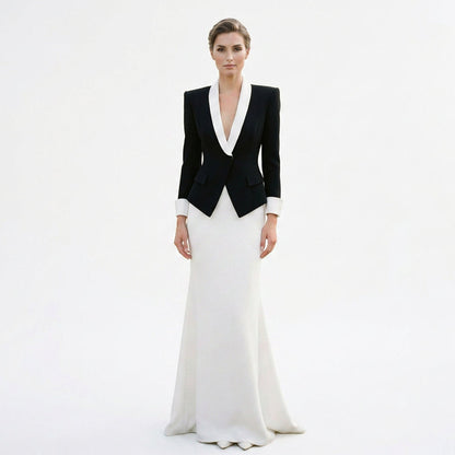 Elizabeth - Elegant Black Formal Women's Dress Suit