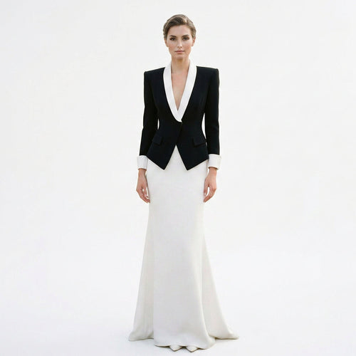Elizabeth - Elegant Black Formal Women's Dress Suit