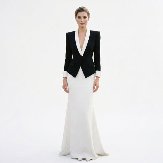 Elizabeth - Elegant Black Formal Women's Dress Suit