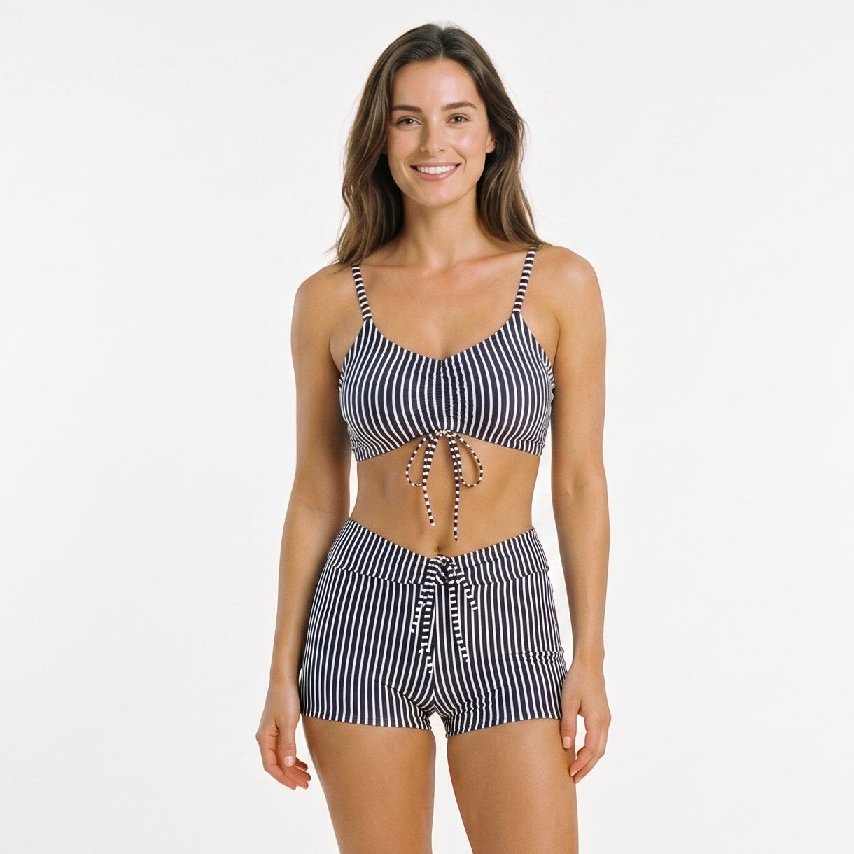 Esmeralda - Stylish High Waisted Bikini Shorts