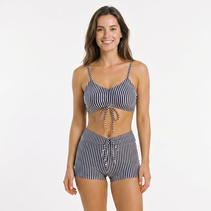 Esmeralda - Stylish High Waisted Bikini Shorts