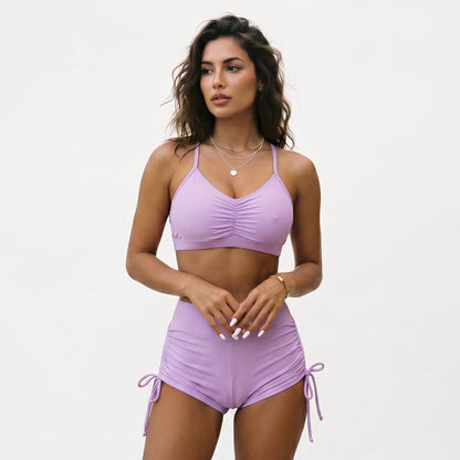 Esmeralda - Stylish High Waisted Bikini Shorts