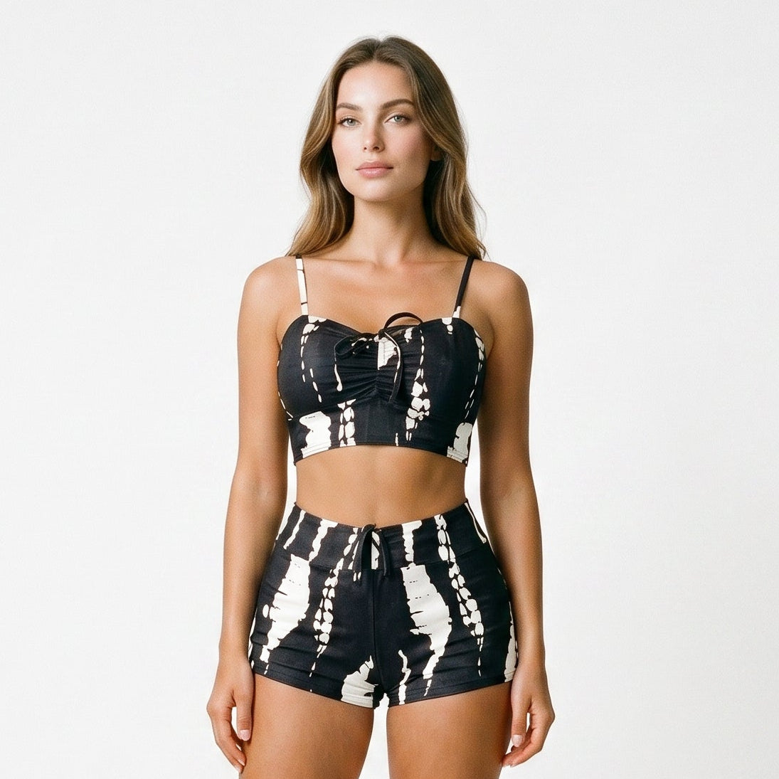 Esmeralda - Stylish High Waisted Bikini Shorts