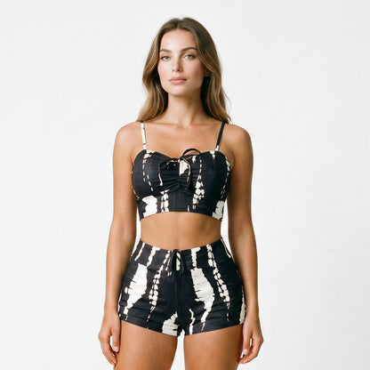 Esmeralda - Stylish High Waisted Bikini Shorts