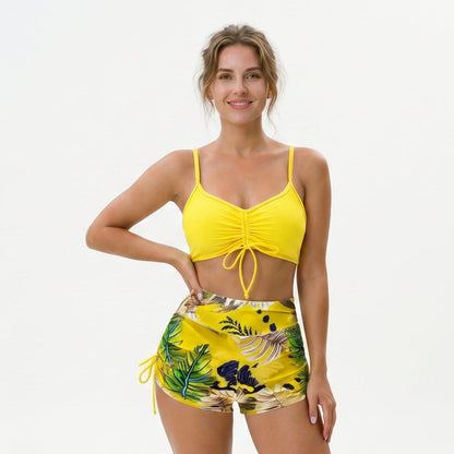 Esmeralda - Stylish High Waisted Bikini Shorts