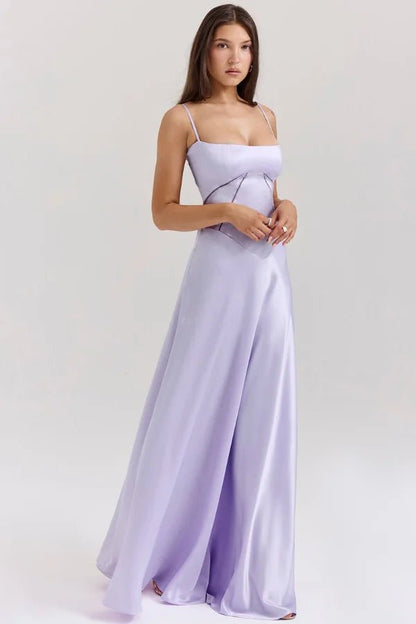 Gabrielle - Elegant White Corset Maxi Dress for Women
