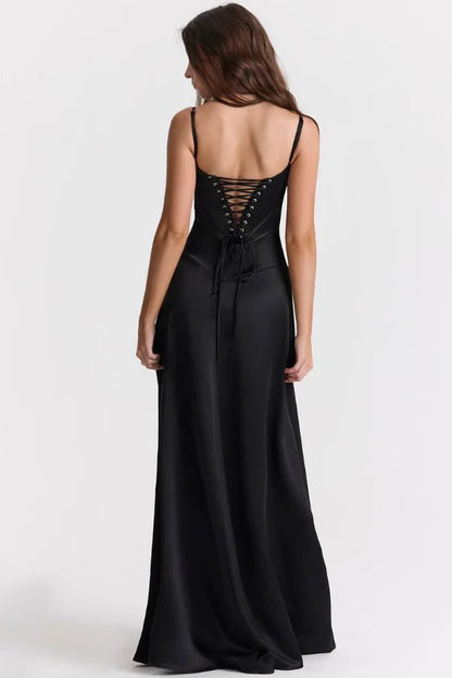 Gabrielle - Elegant White Corset Maxi Dress for Women
