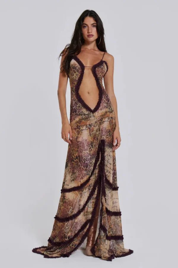 Lydia - Elegant Floral Maxi Dress for Women