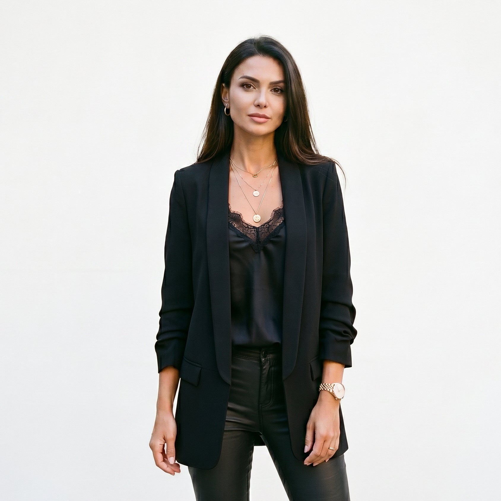 Martina - Elegant Black Blazer for Women