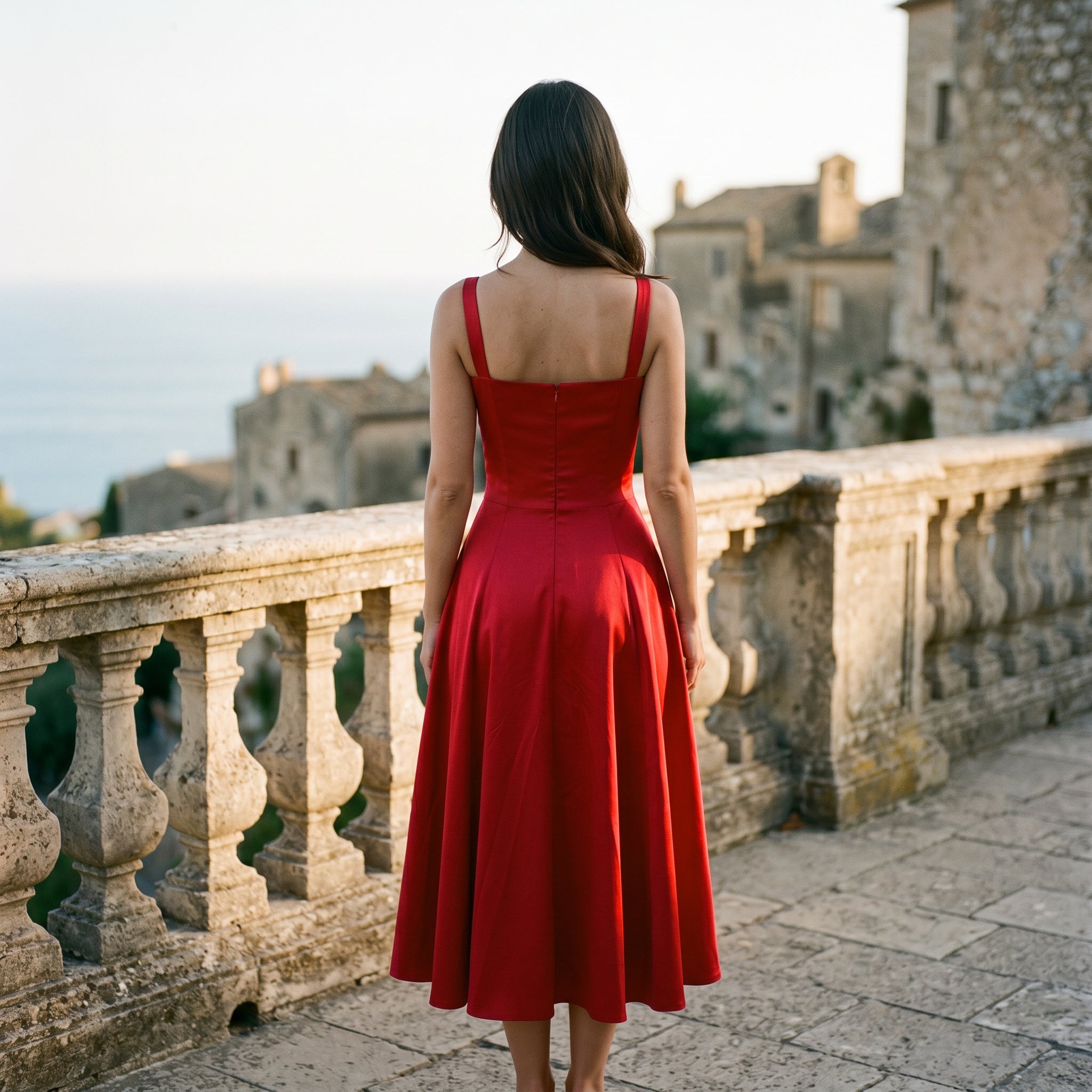 Mia - Elegant Floral Corset Summer Dress for Wedding Guests