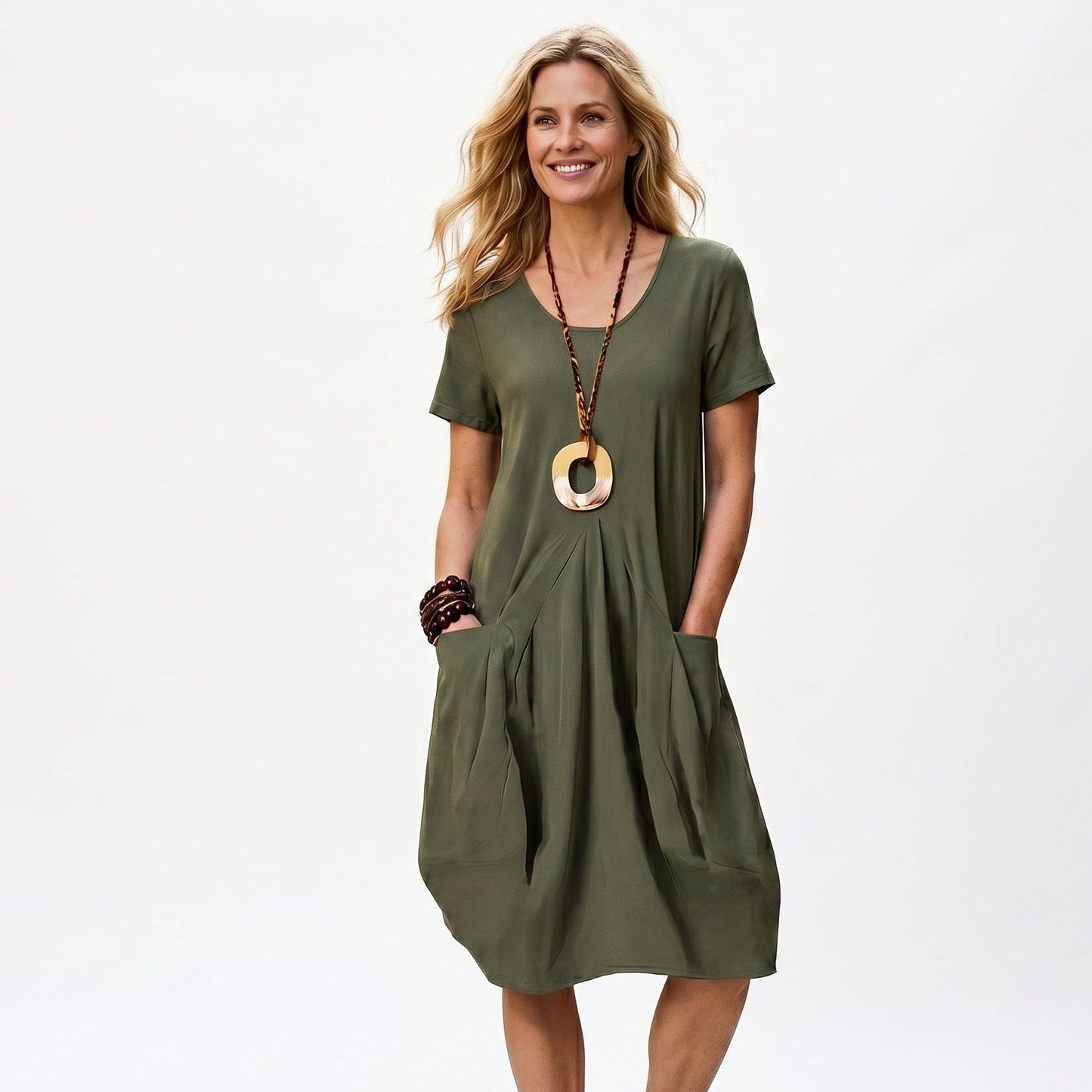 Clara - Stylish Relaxed Summer Dress With Pockets