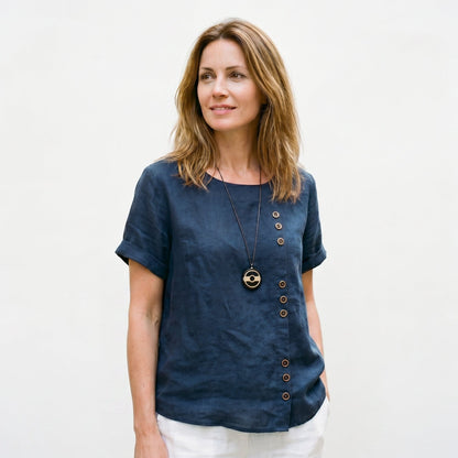 Leila - Casual Relaxed Tunic Top for Women