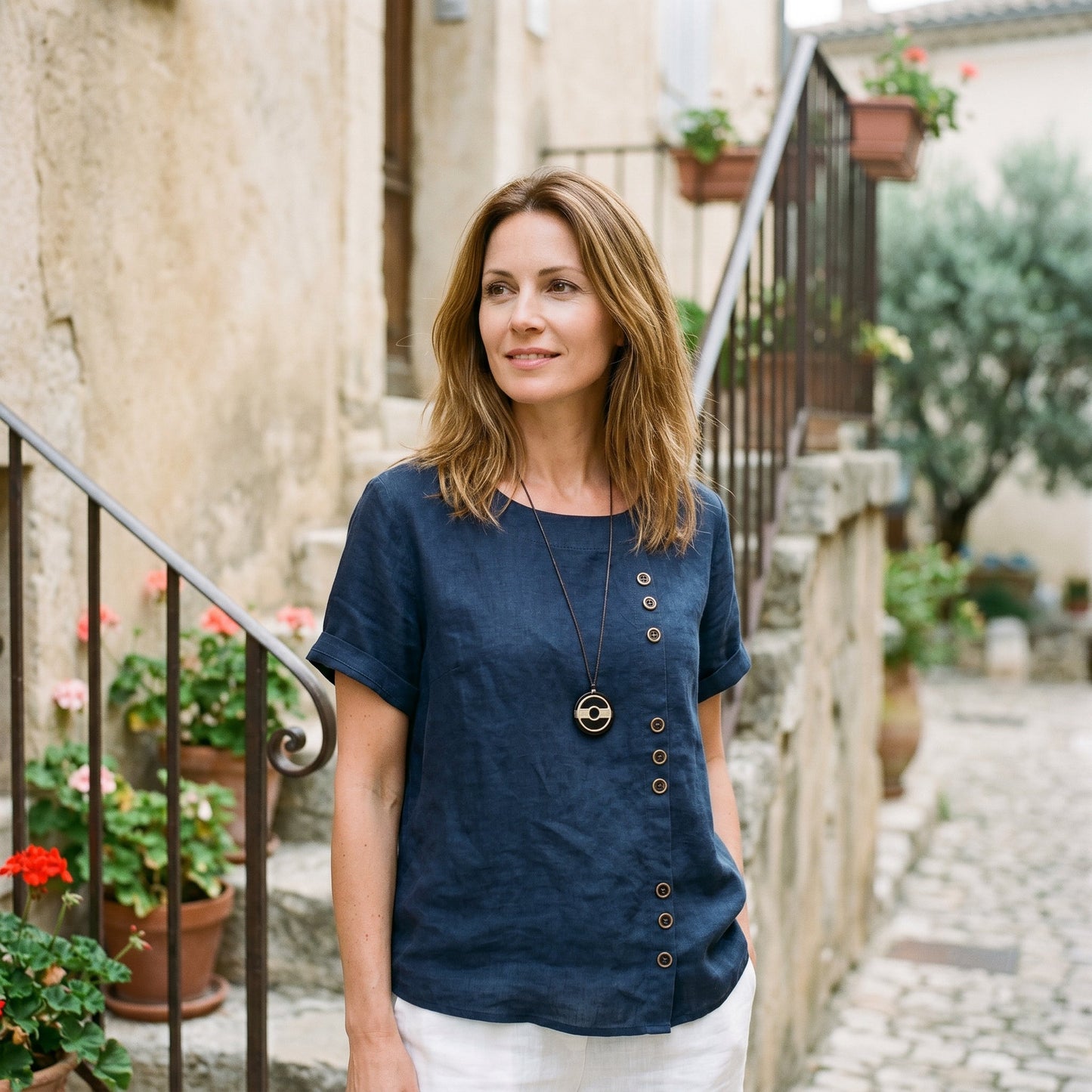 Leila - Casual Relaxed Tunic Top for Women