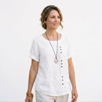 Leila - Casual Relaxed Tunic Top for Women