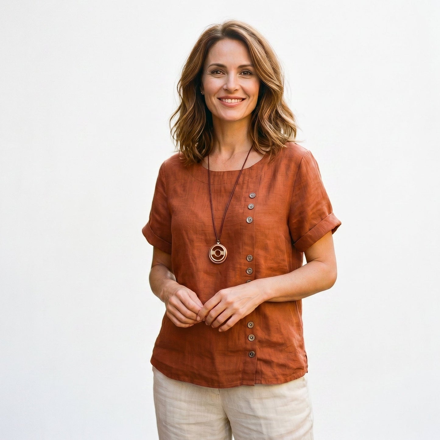 Leila - Casual Relaxed Tunic Top for Women