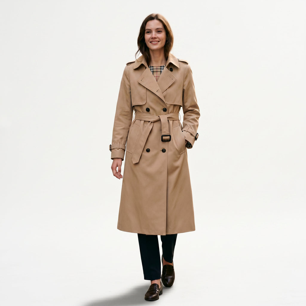 Sophia - Elegant Long Trench Coat for Women