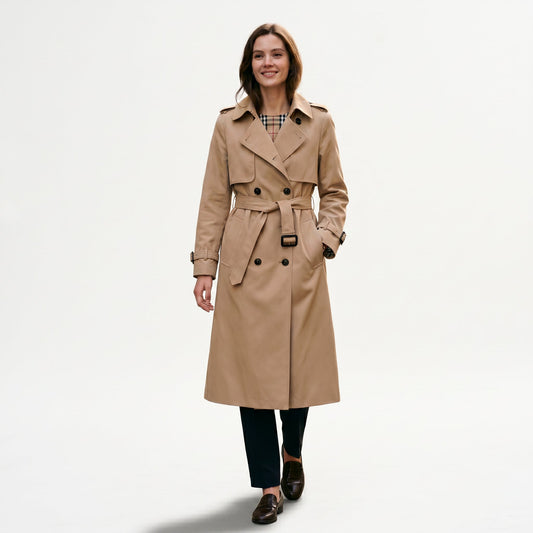 Sophia - Elegant Long Trench Coat for Women