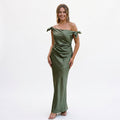 Sophia - Elegant Off-Shoulder Summer Wedding Guest Dress
