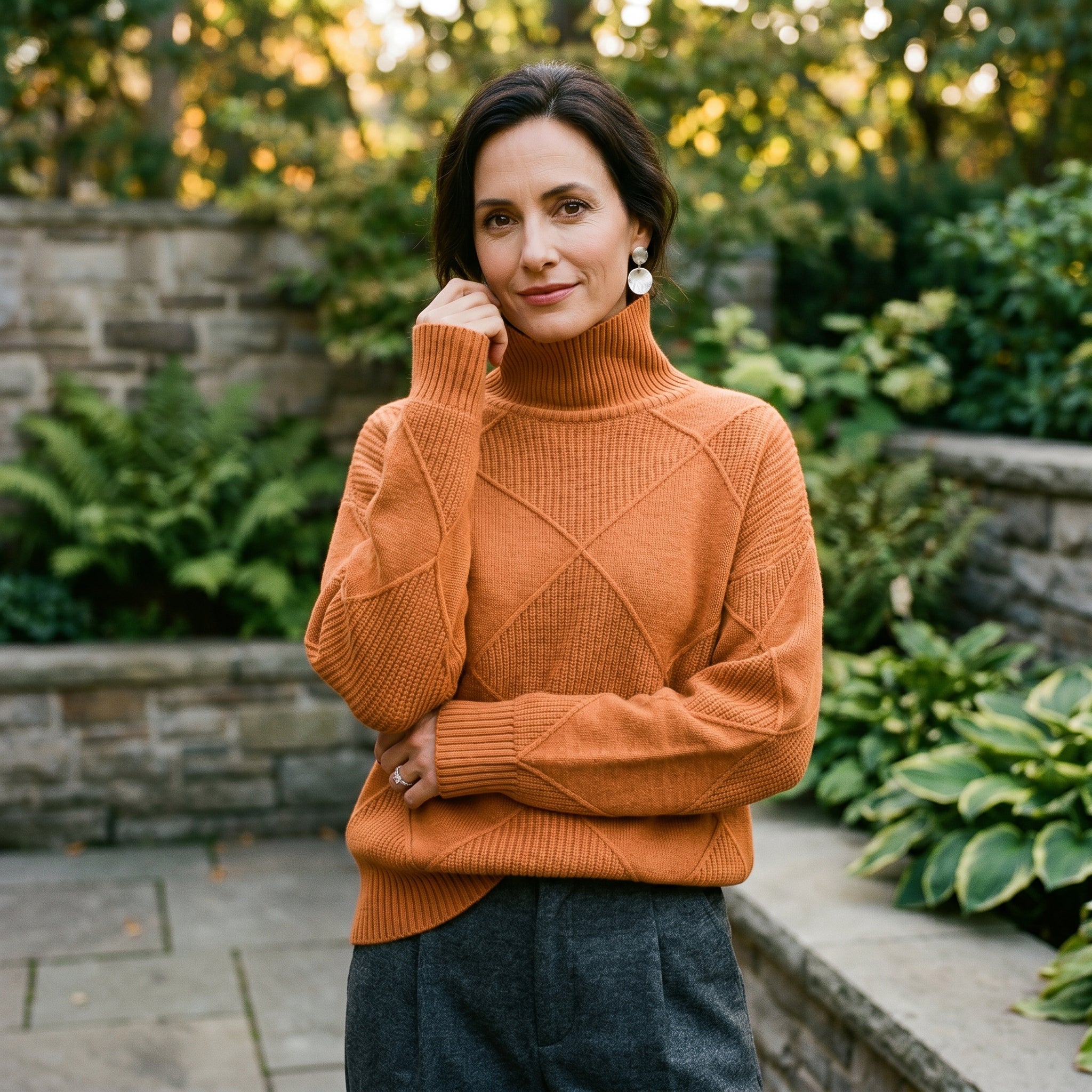 Sophia - Elegant Warm Turtleneck Shirt for Women