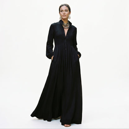 Amanda - Chic Long Sleeve Maxi Dress for Women