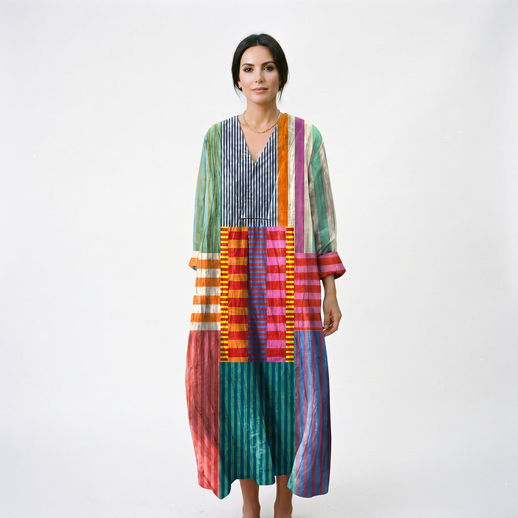 Julia - Colorful Oversized Maxi Dress for Women
