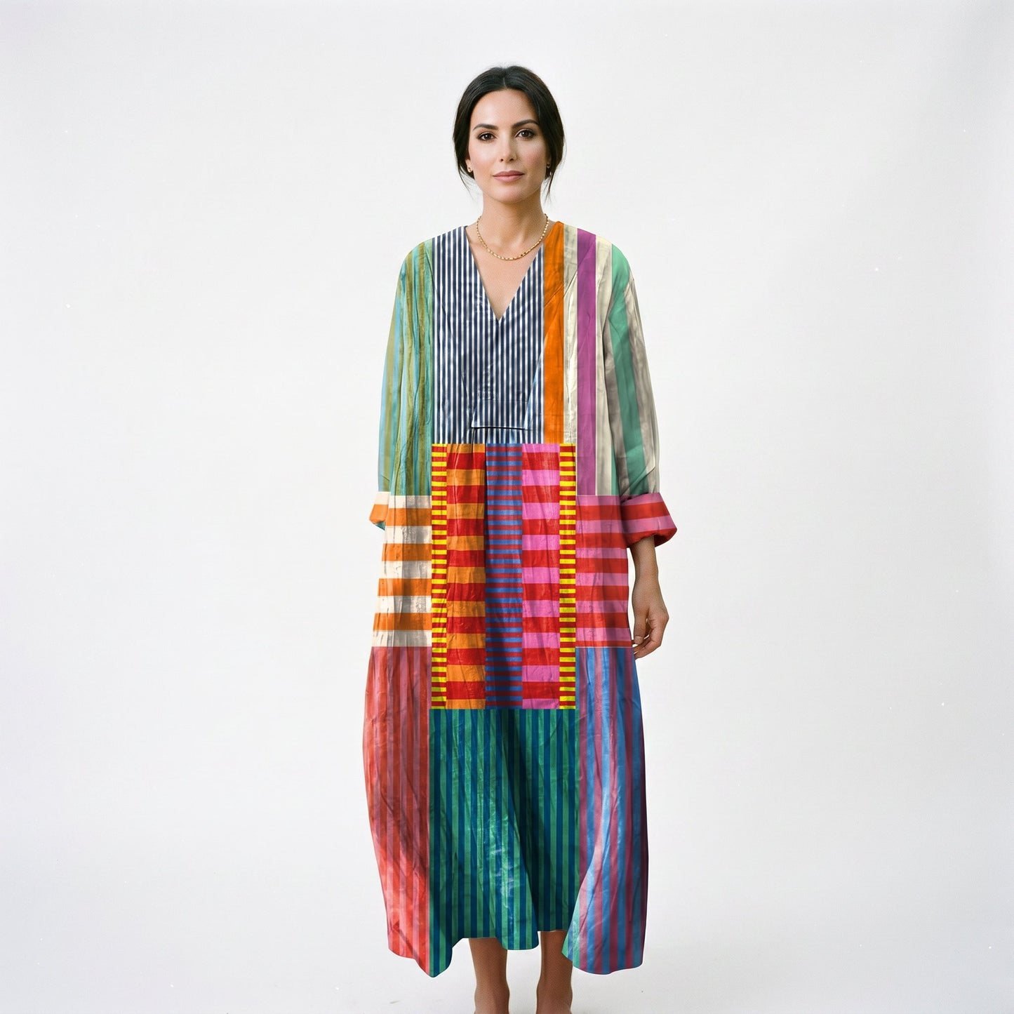 Julia - Colorful Oversized Maxi Dress for Women